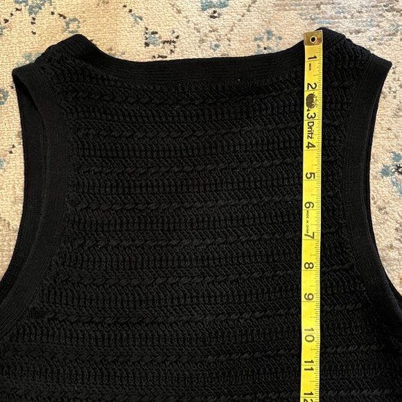 Abercrombie & Fitch Black Crochet Vest - Picture 11 of 14